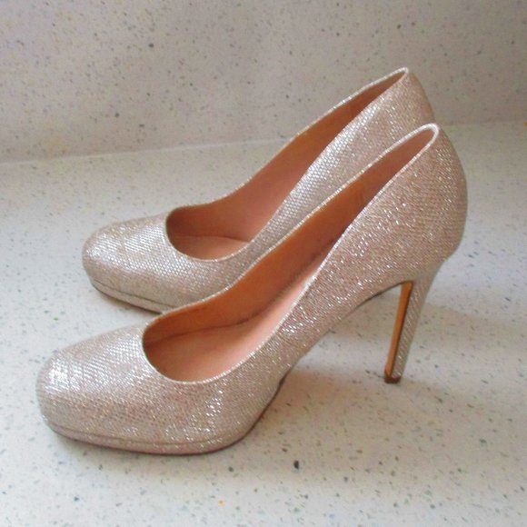 Nina New York Silver Sparkle Dressy Shoe Sz 7 - Picture 1 of 10